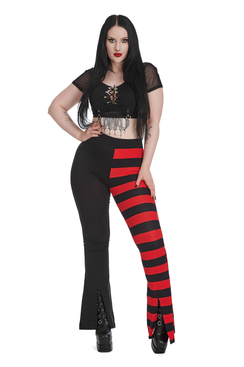 Asymmetrical Allure Half and Half Trousers