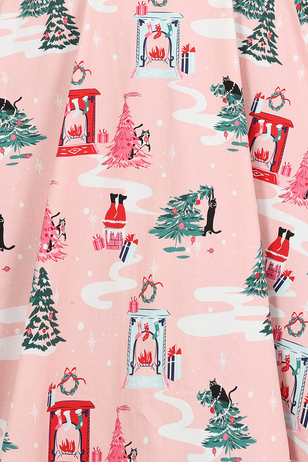 Pink Bella Puurfect Christmas Swing Dress