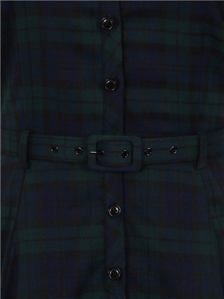 Caterina Blackwatch Check Swing Dress