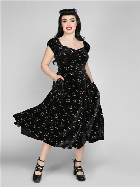 Dolores Glitter Bat Velvet Doll Dress