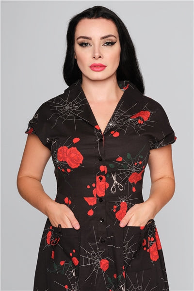 Liza Spinners Web Flared Dress