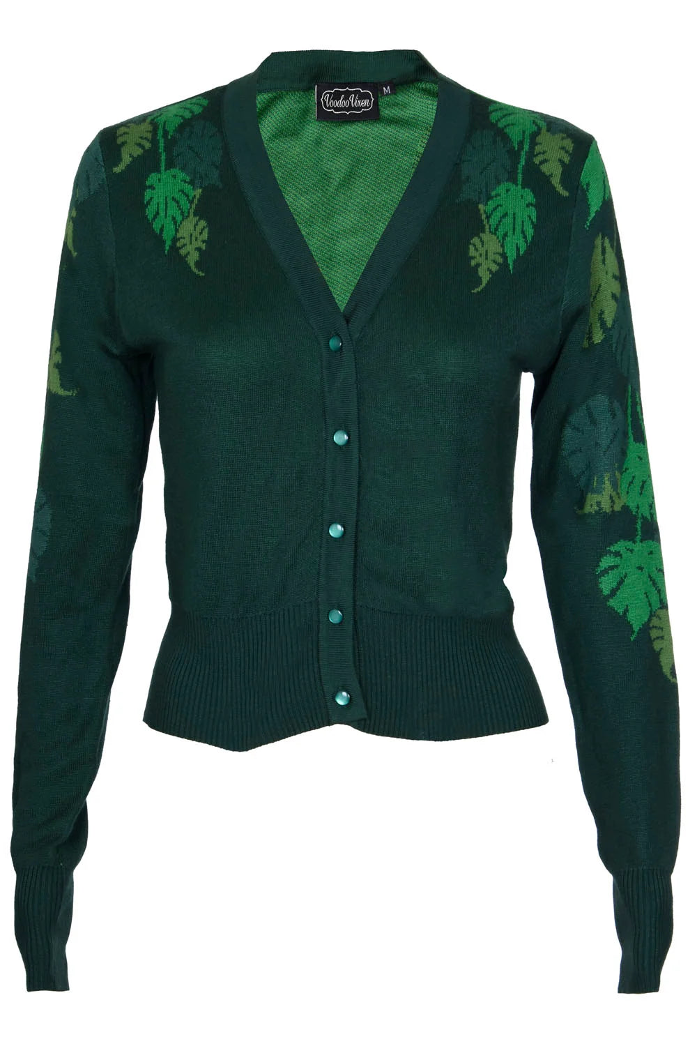 Leaf Print Cardigan