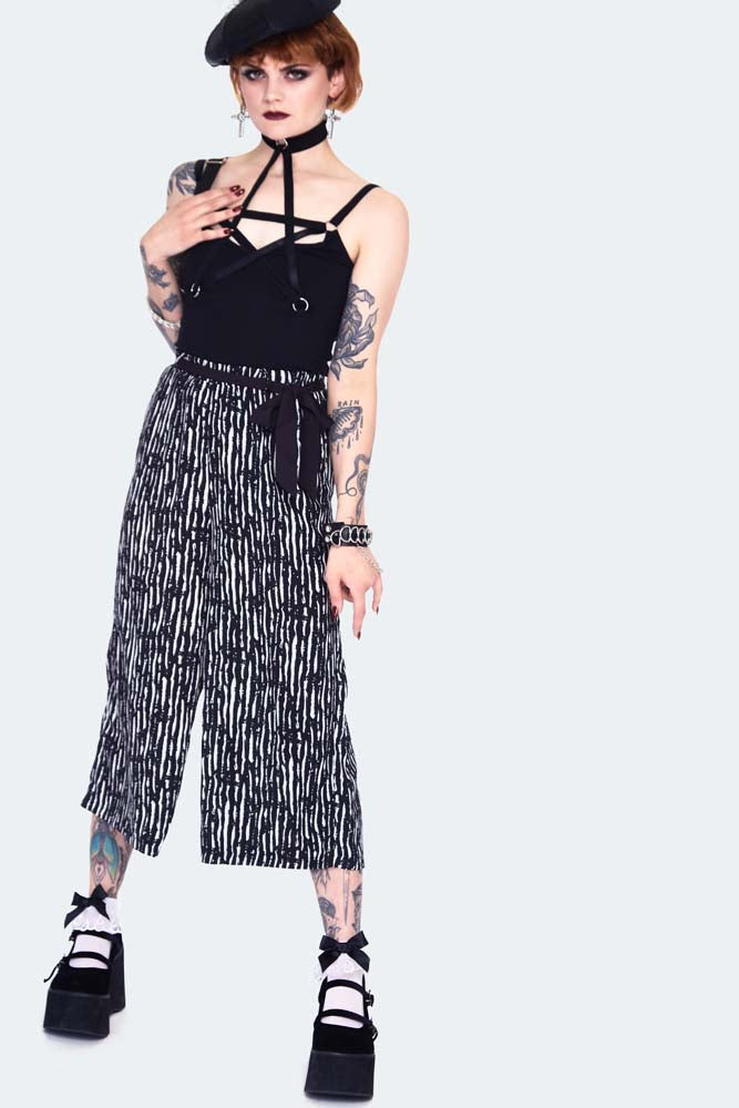 Scattered Stripes Culottes