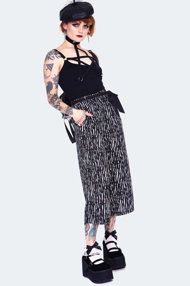 Scattered Stripes Culottes