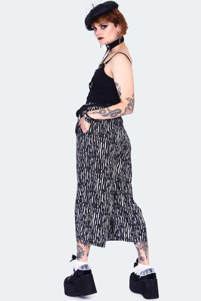 Scattered Stripes Culottes