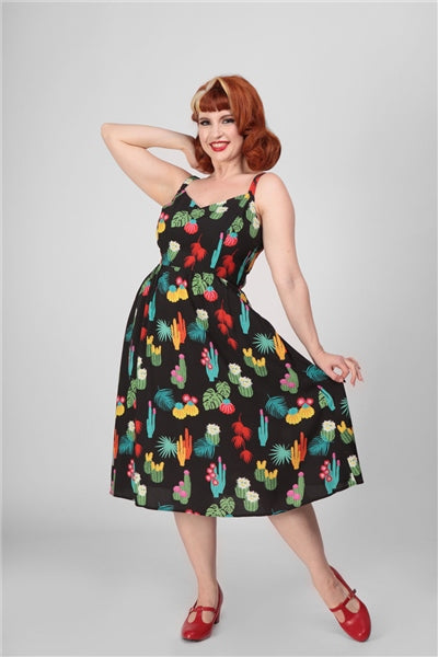 Nana Cacti Forest Swing Dress