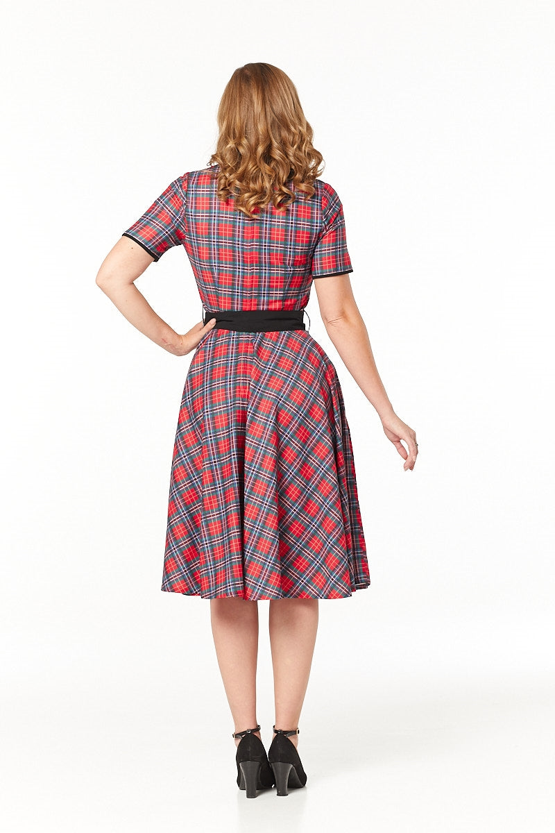 Dolly Red Check Dress