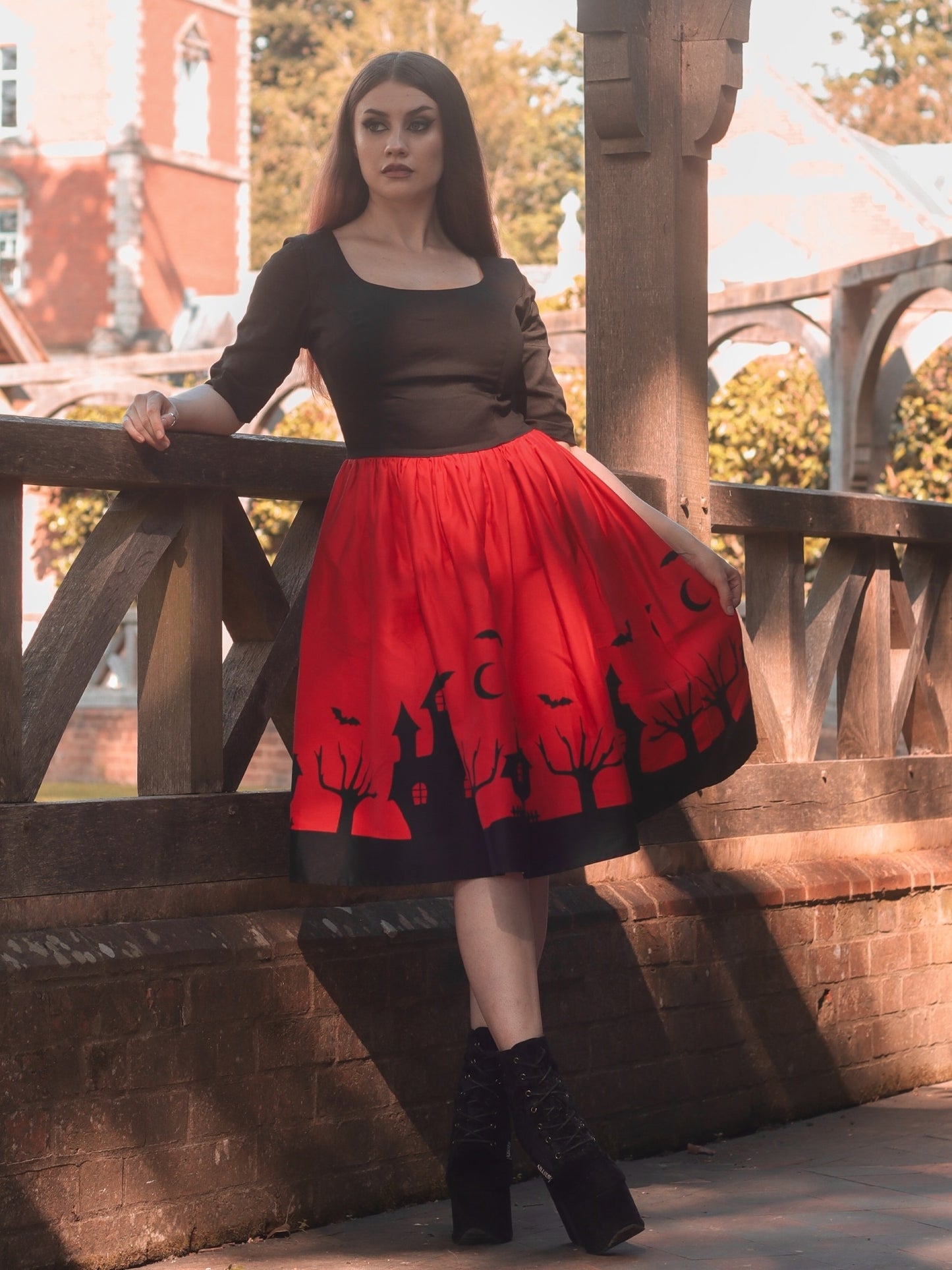 Amber-lea Haunted House Swing Dress