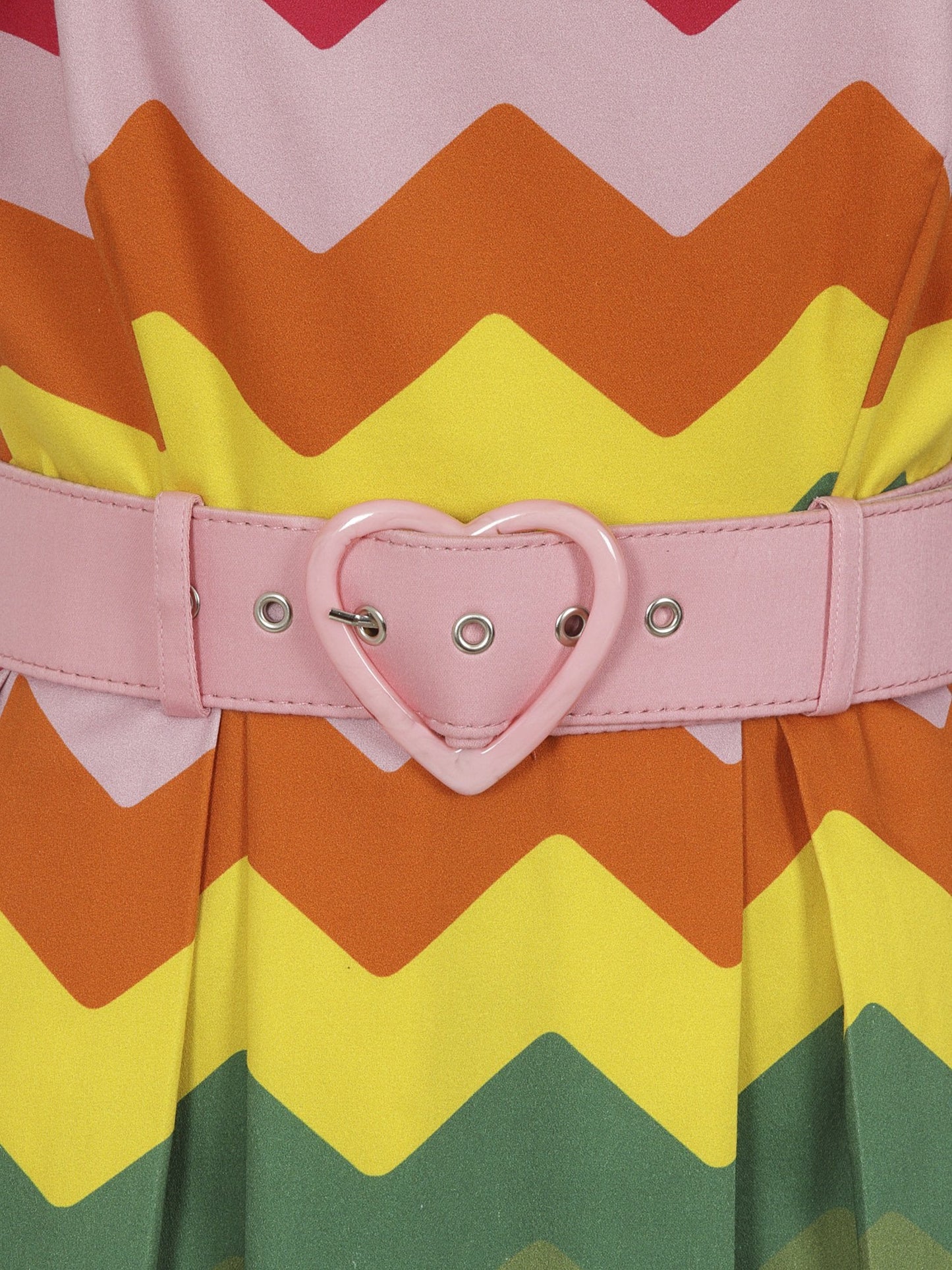 Dorothy Rainbow Chevron Swing Dress