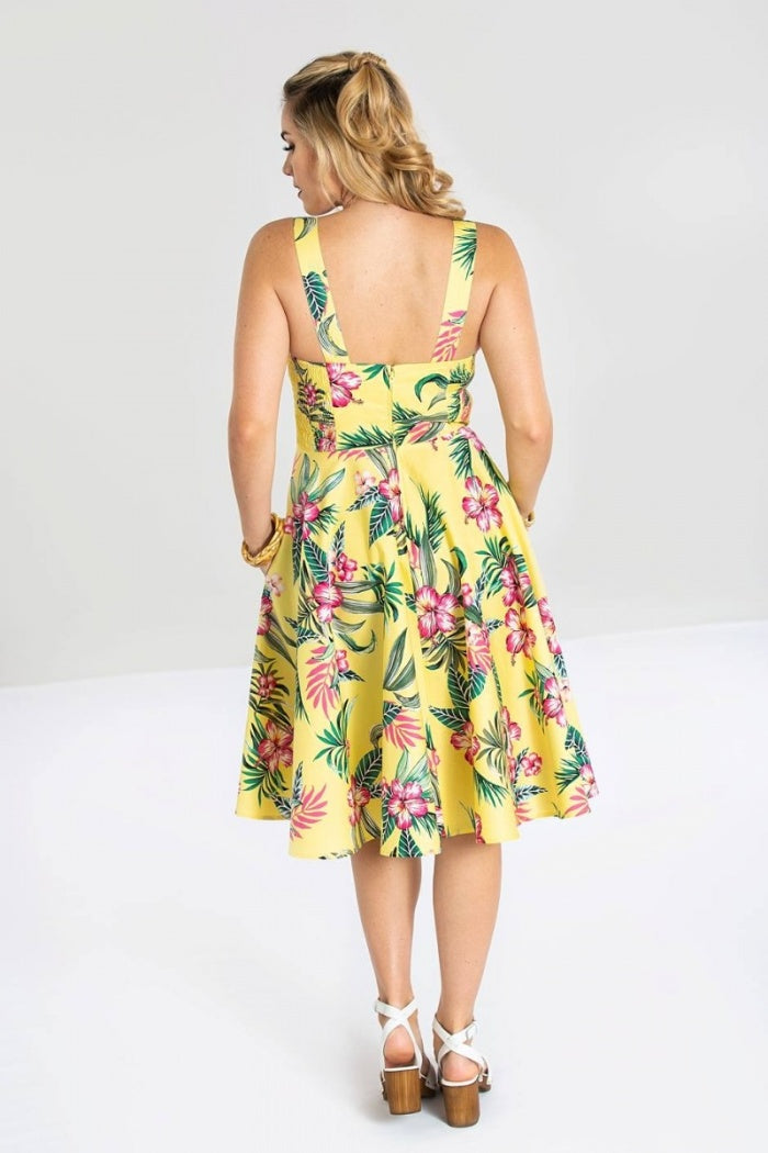 Kalani 50's Dress - Yellow