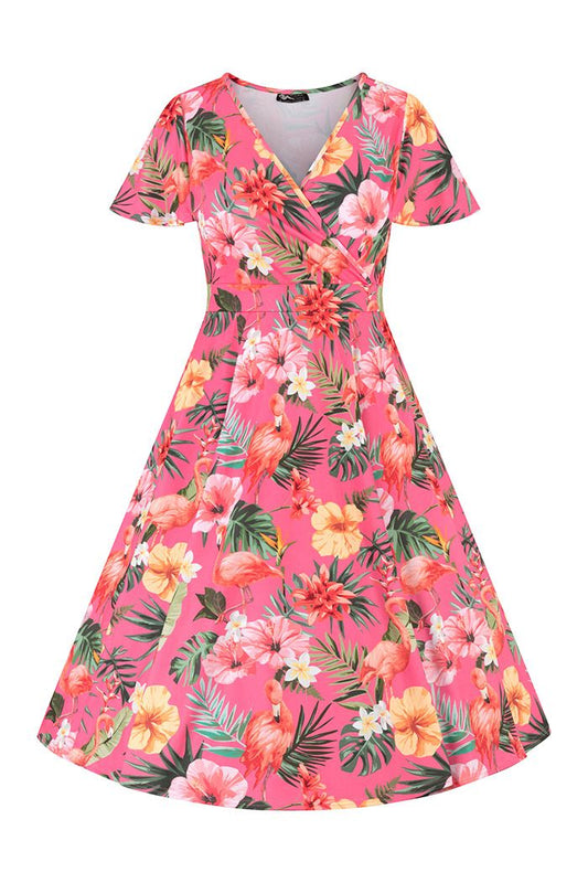 Flamingo Exotica Lyra Dress