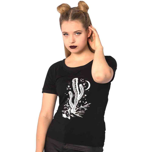 Cosmic Cactus Raglan Top