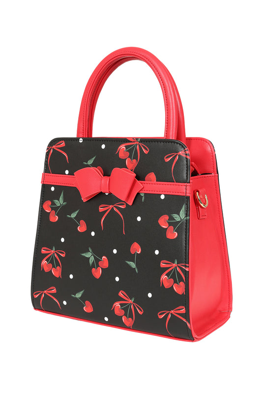 Black Cherries and Bow Bag