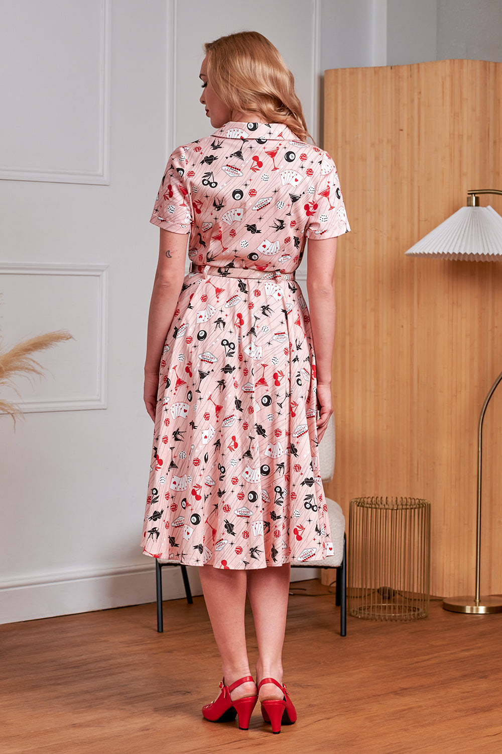 Pink Bella Viva Las Vegas Swing Dress