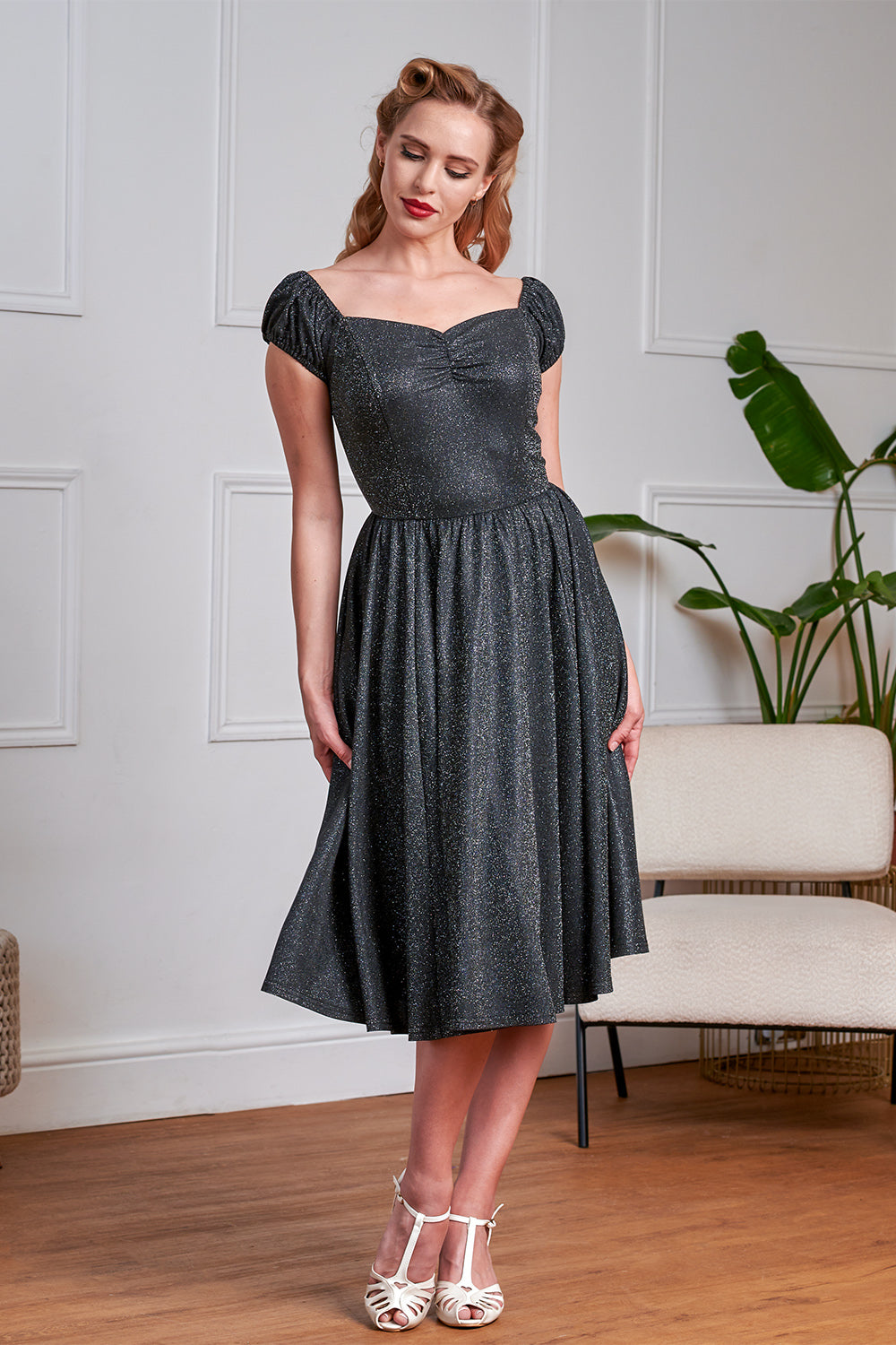 Black Marilyn Sparkle Dress