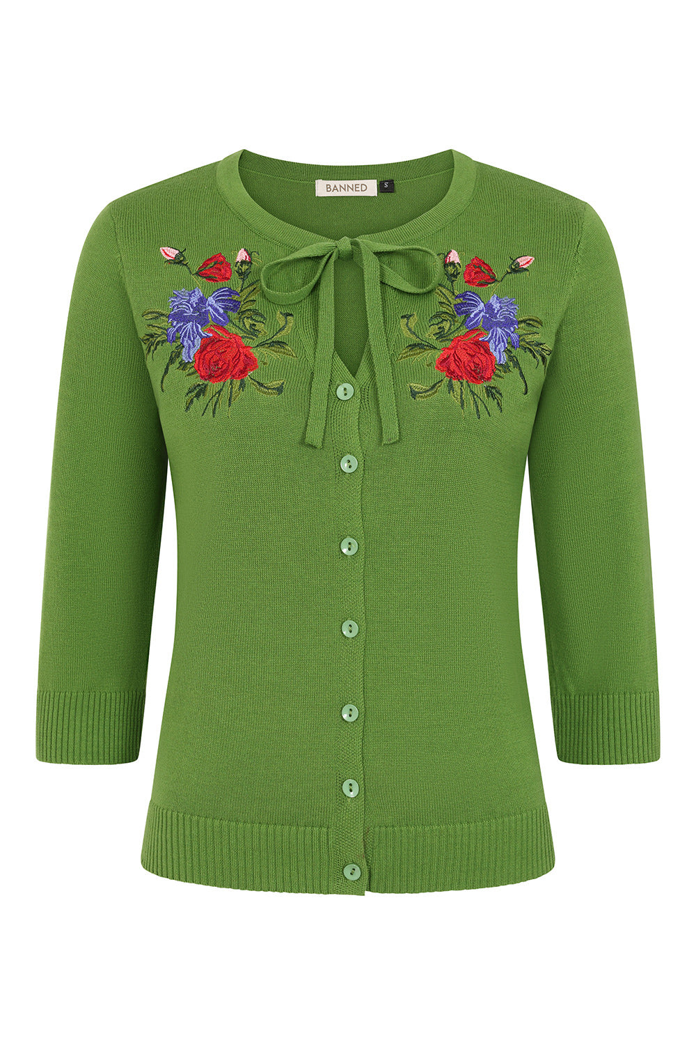Green Fei Floral Serenade Cardigan