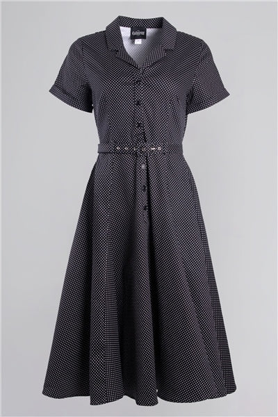 Caterina Mini Polka Dot Swing Dress