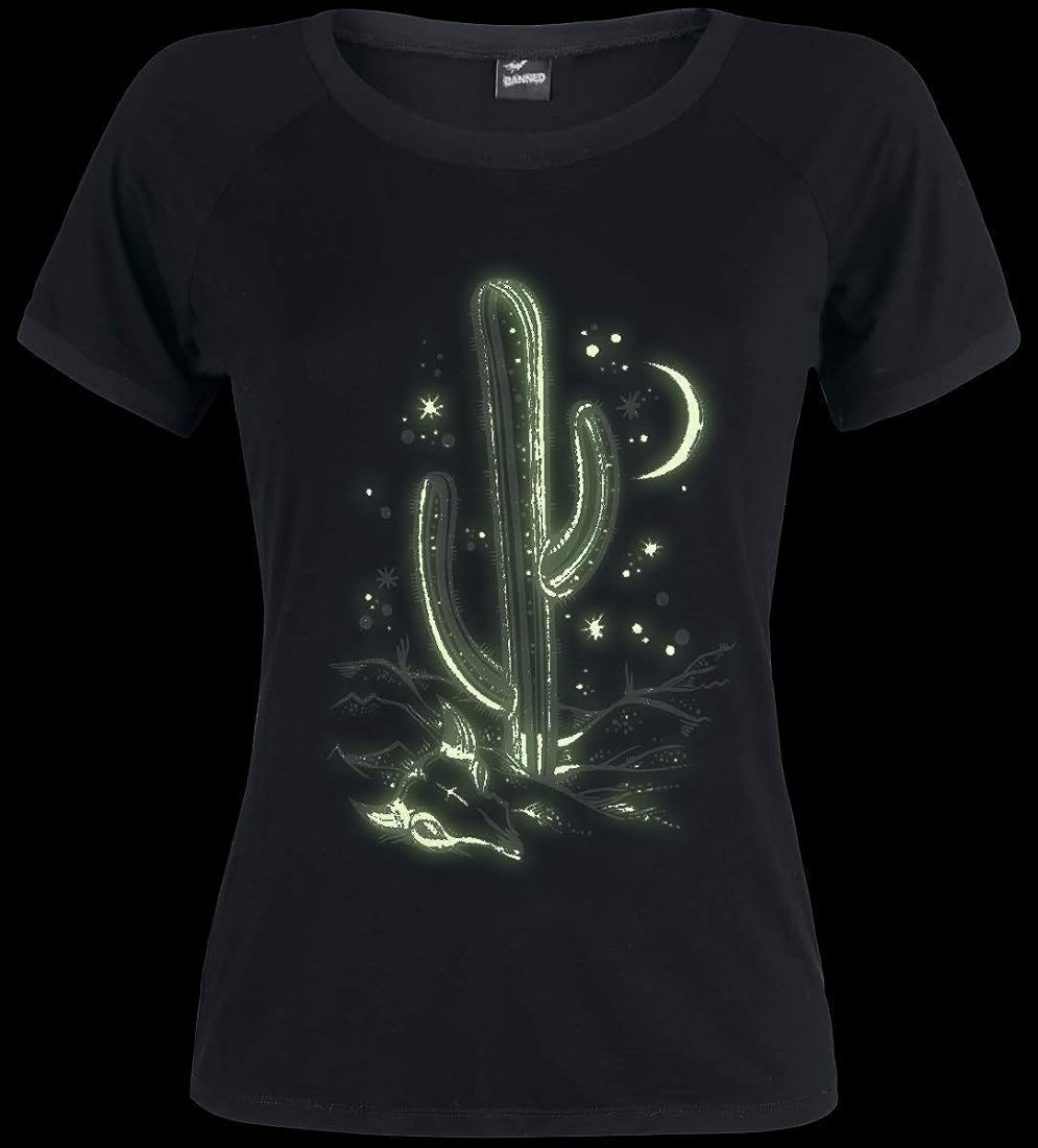 Cosmic Cactus Raglan Top