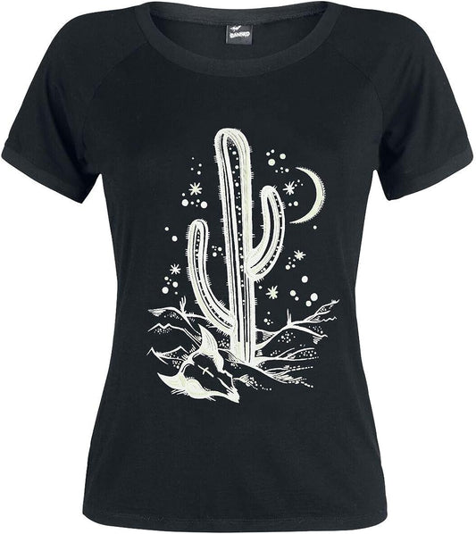 Cosmic Cactus Raglan Top