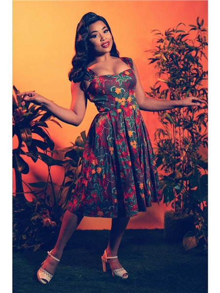 Jill Jungle Floral Swing Dress