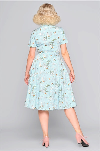 Caterina Snow Rabbit Swing Dress