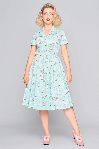 Caterina Snow Rabbit Swing Dress