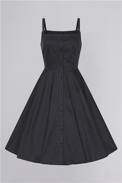 Morgana Mini Polka Swing Dress
