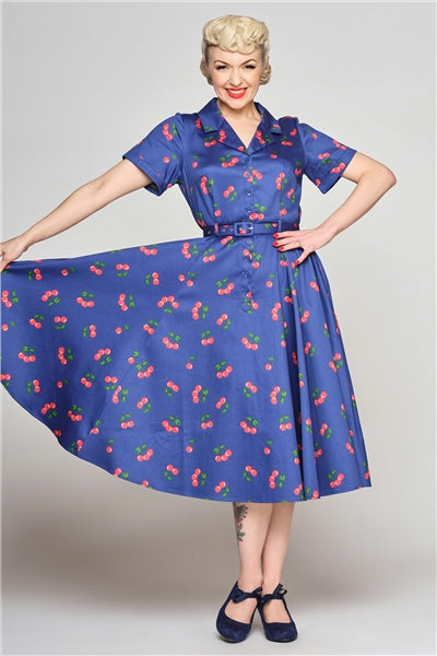 Caterina 50s Cherries Swing Dress