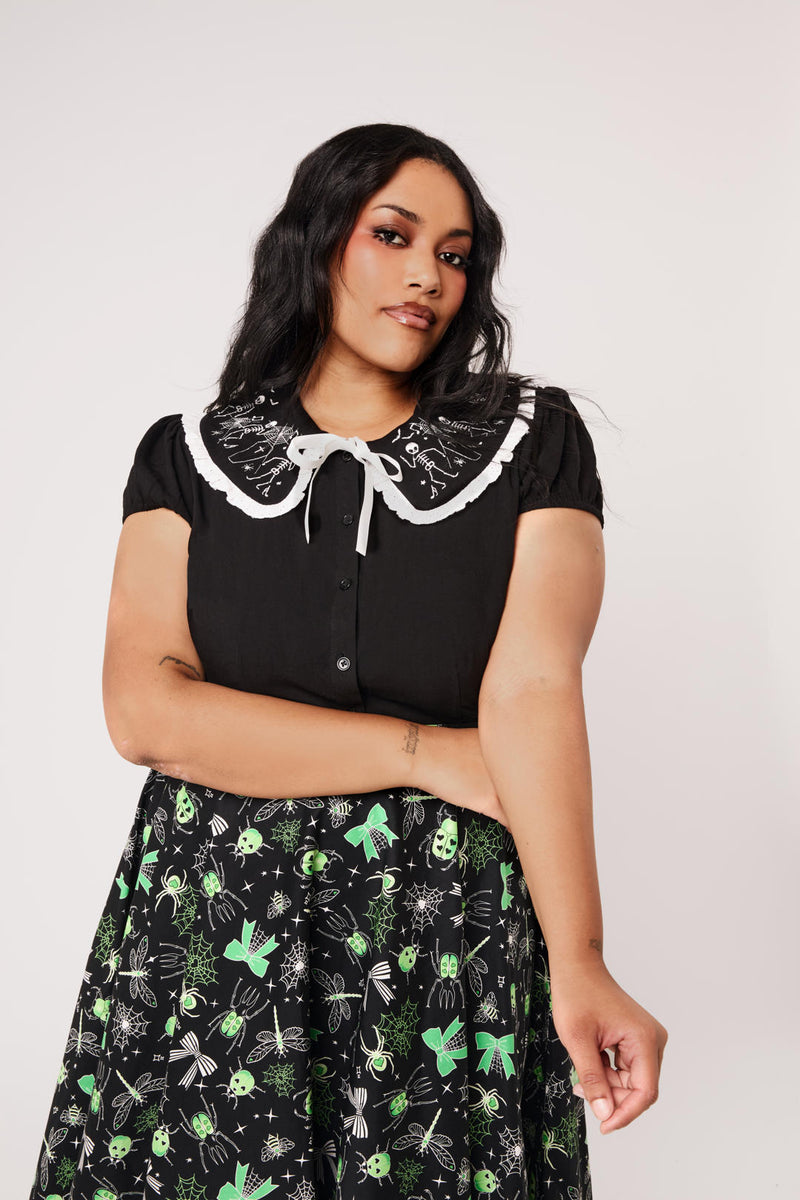 Dance Macabre Blouse