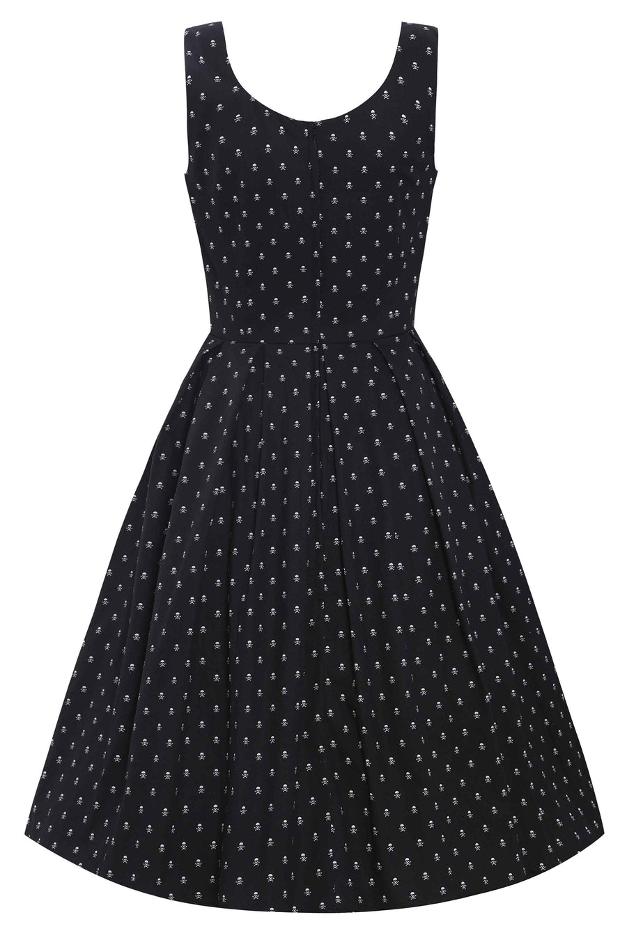 Amanda Black Skull Swing Dress