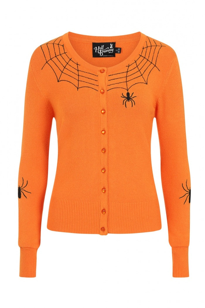 Spider Cardigan - Orange