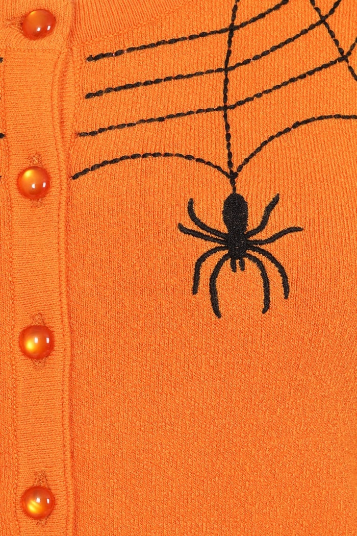 Spider Cardigan - Orange