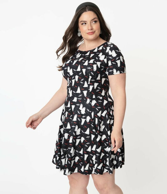 Ghosts & Bats Margot Fit & Flare Dress