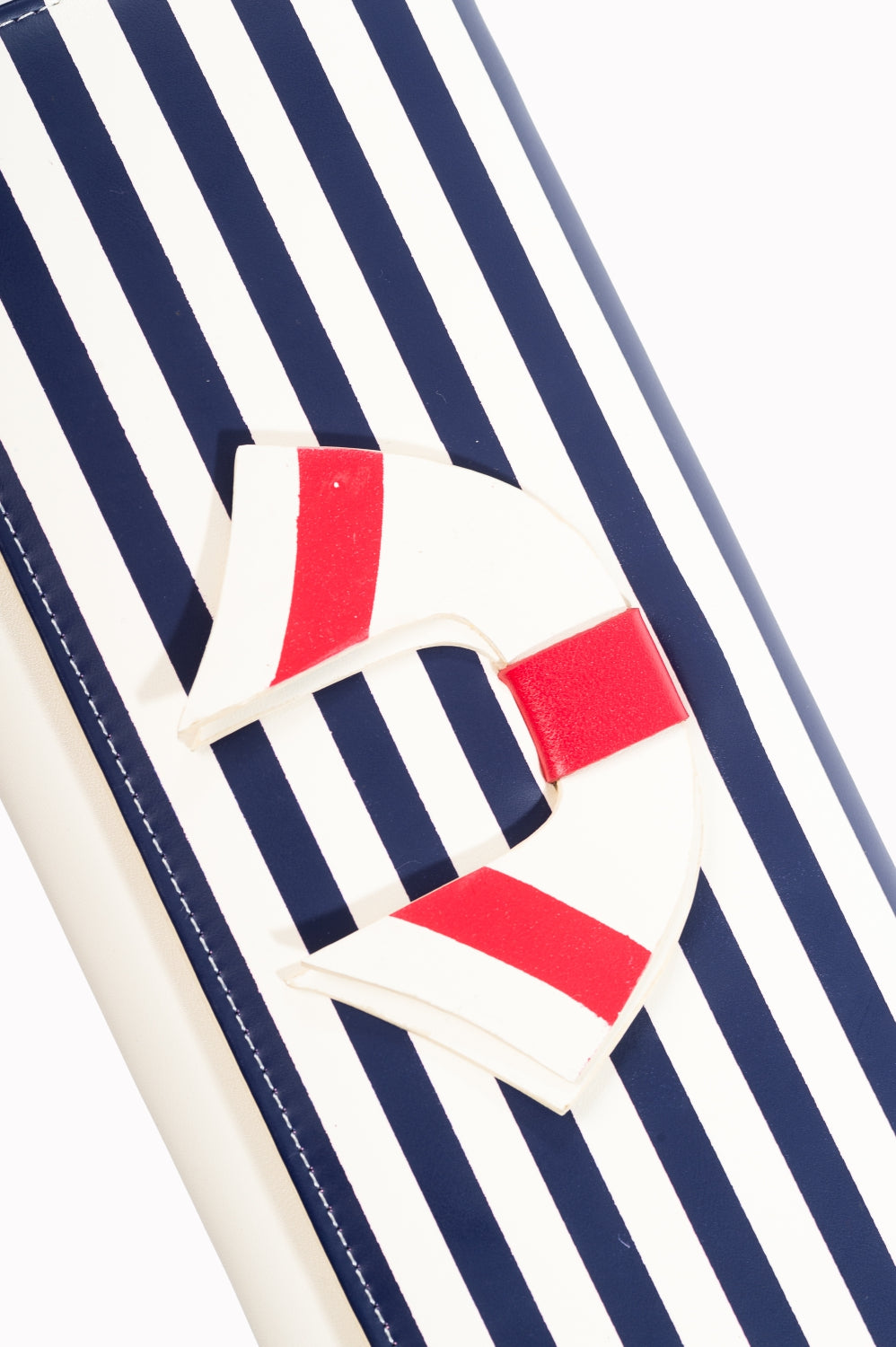 Vintage Nautical Wallet - White Stripes
