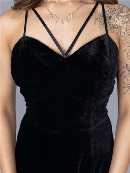 Amalia Velvet Maxi Dress