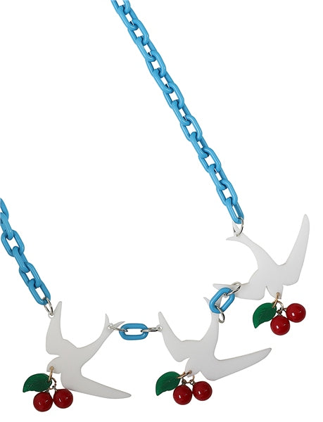 Rockabilly Swallows 50s Necklace