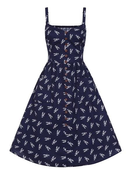 Kimberly Lobster Swing Dress