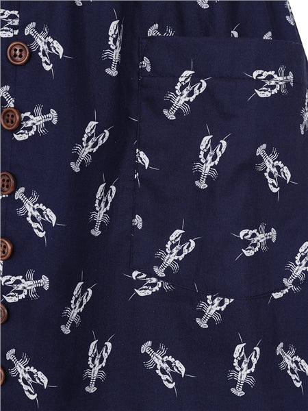 Kimberly Lobster Swing Dress