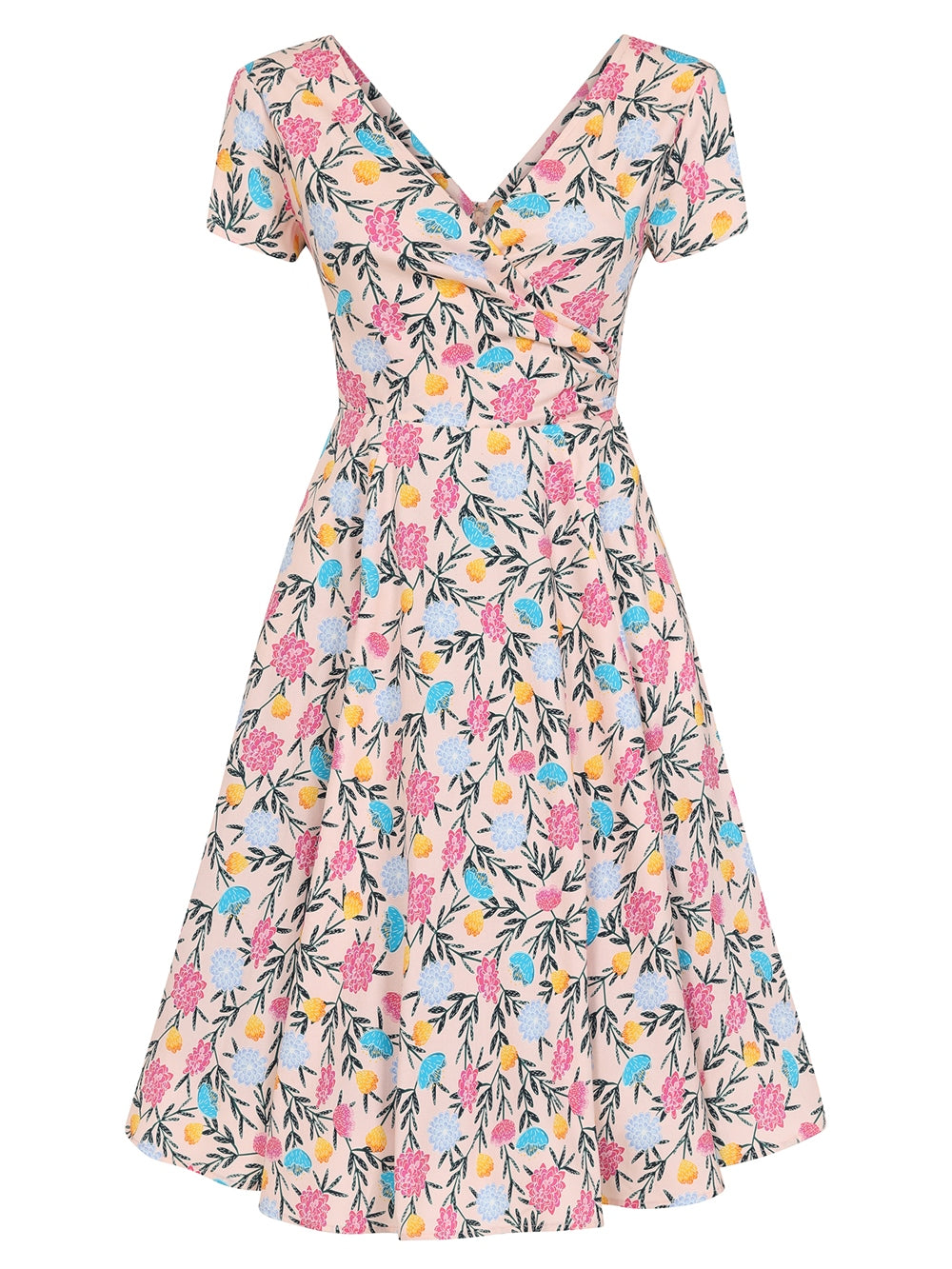 Maria Floral Whimsy Swing Dress