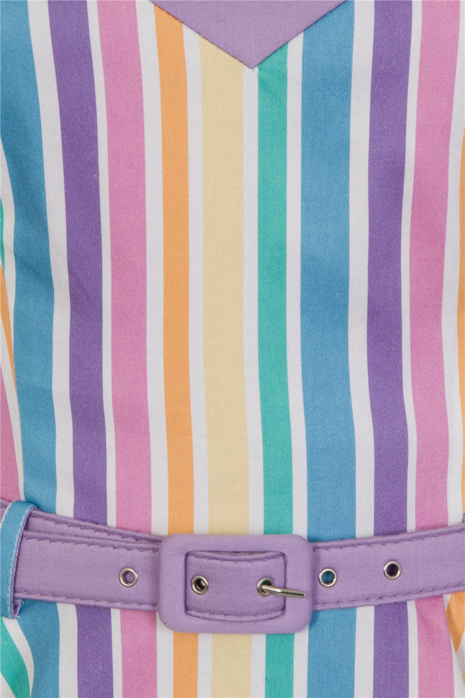Nova Rainbow Stripes Swing Dress