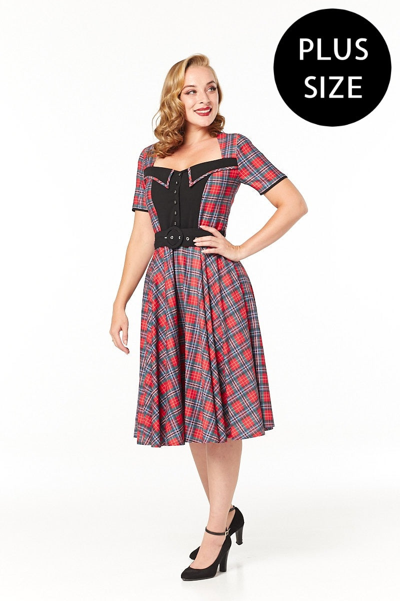 Dolly Red Check Dress