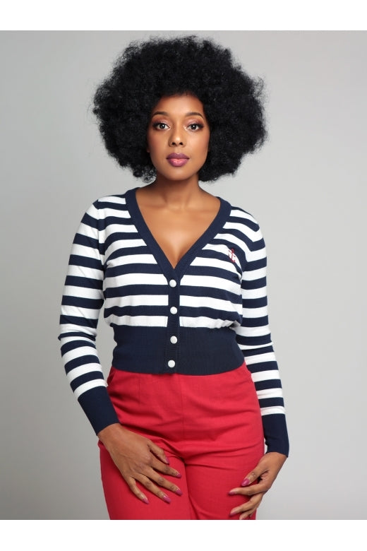 Purdy Nautical Striped Cardigan