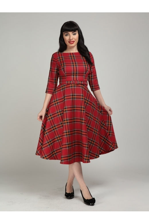 Suzanne Berry Check Swing Dress